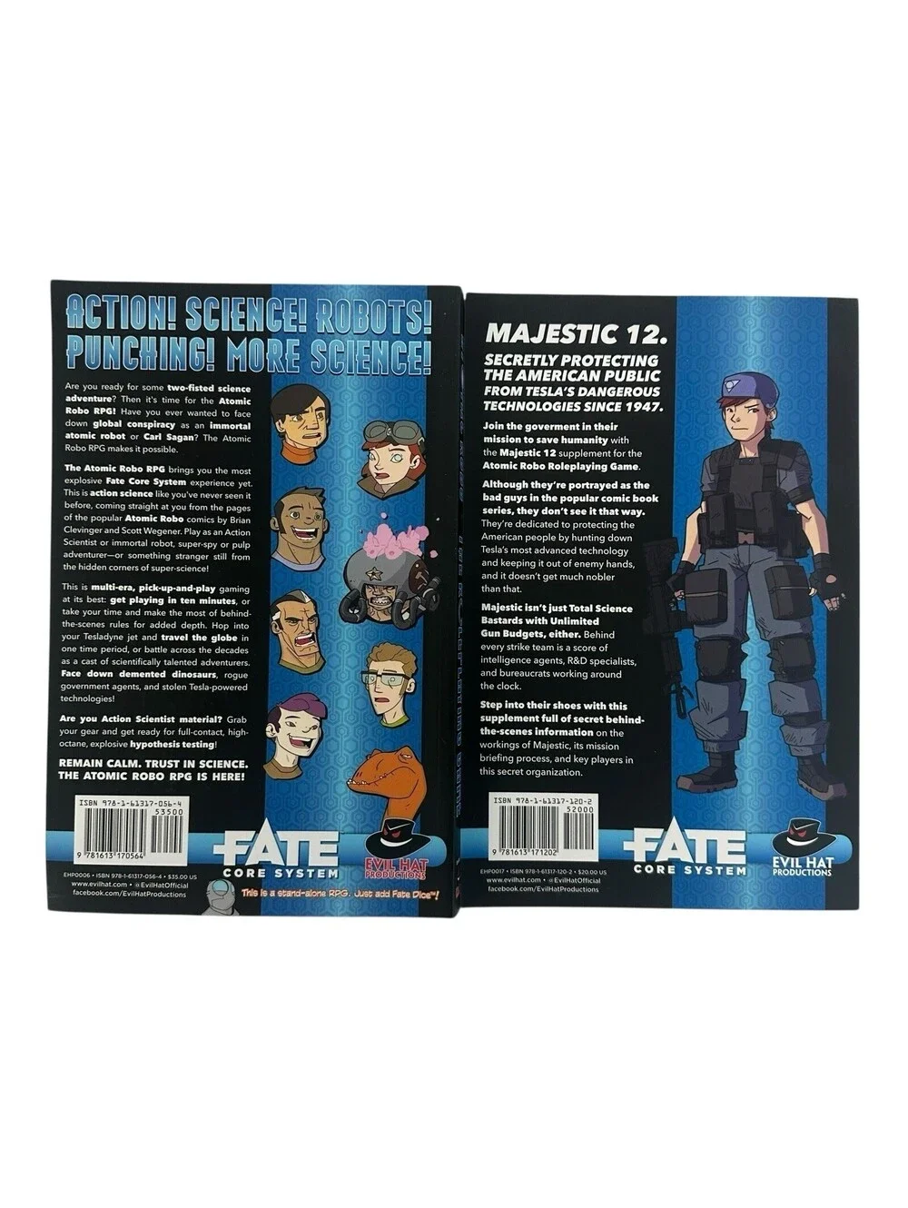 Atomic Robo - The Roleplaying Game (Evil Hat Productions) Rulebook, Majestic 12